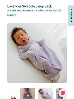 Lavender Baby Swaddle Sleep Sack - Cozy Infant Sleepwear